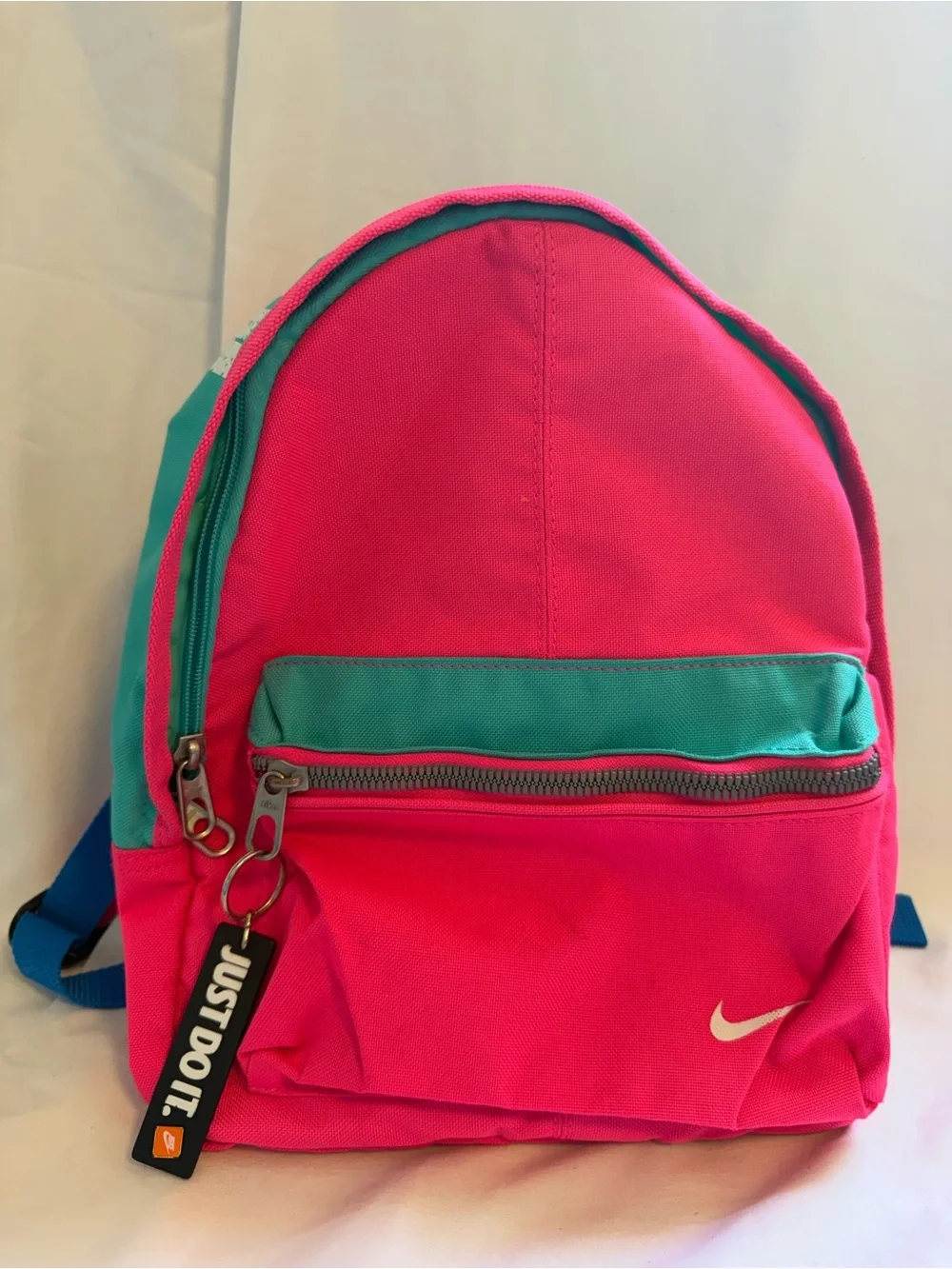 Nike Pink and Teal Small Backpack